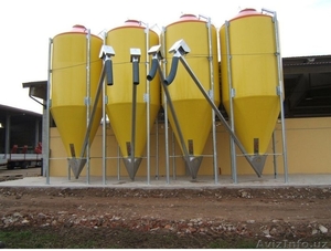 Силосы стеклопластиковые для хранения сыпучих продуктов